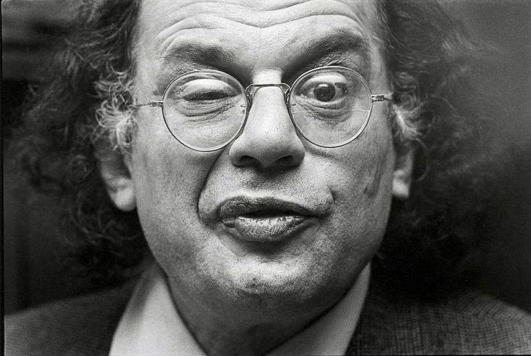 Close-up portrait of Allen Ginsberg (1979)