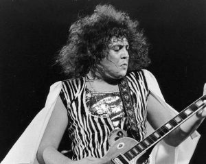 Marc Bolan playing the guitar (1973)