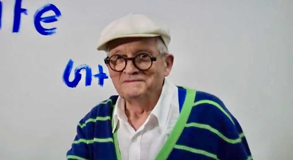 David Hockney portrait