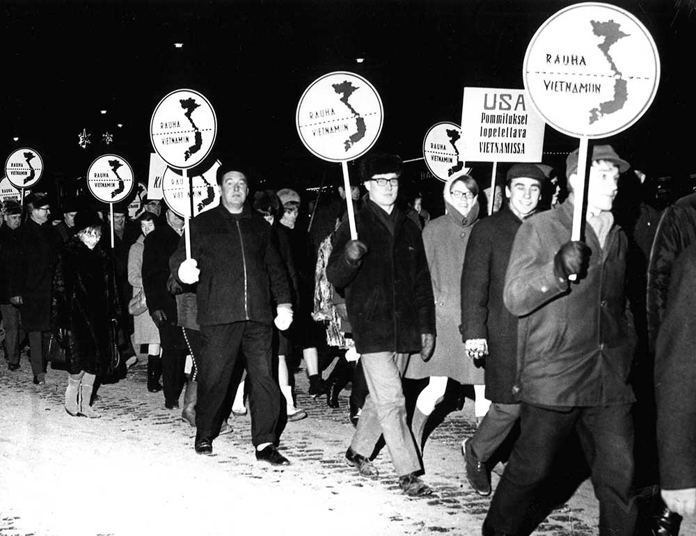 Protest against the Vietnam War in Helsinki (1967)