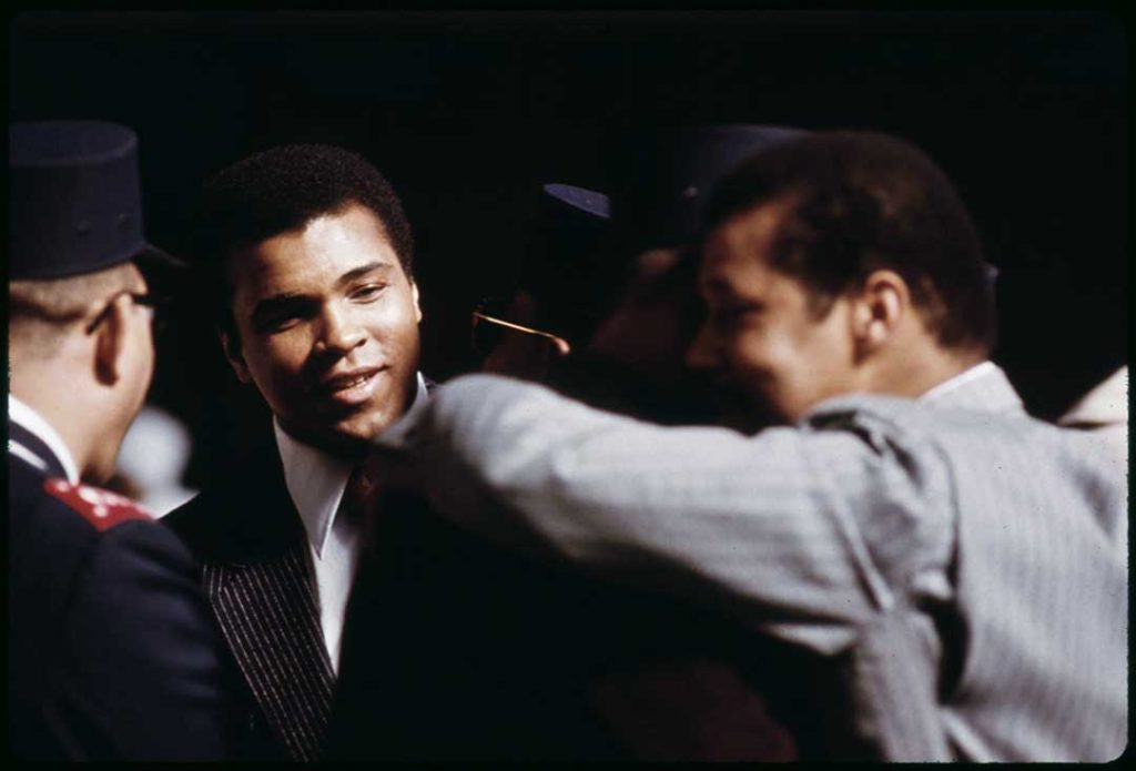 Muhammad Ali at the Saviours' Day celebration in 1974