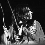T.Rex drummer Mickey Finn performing in the Musikhalle Hamburg in 1972