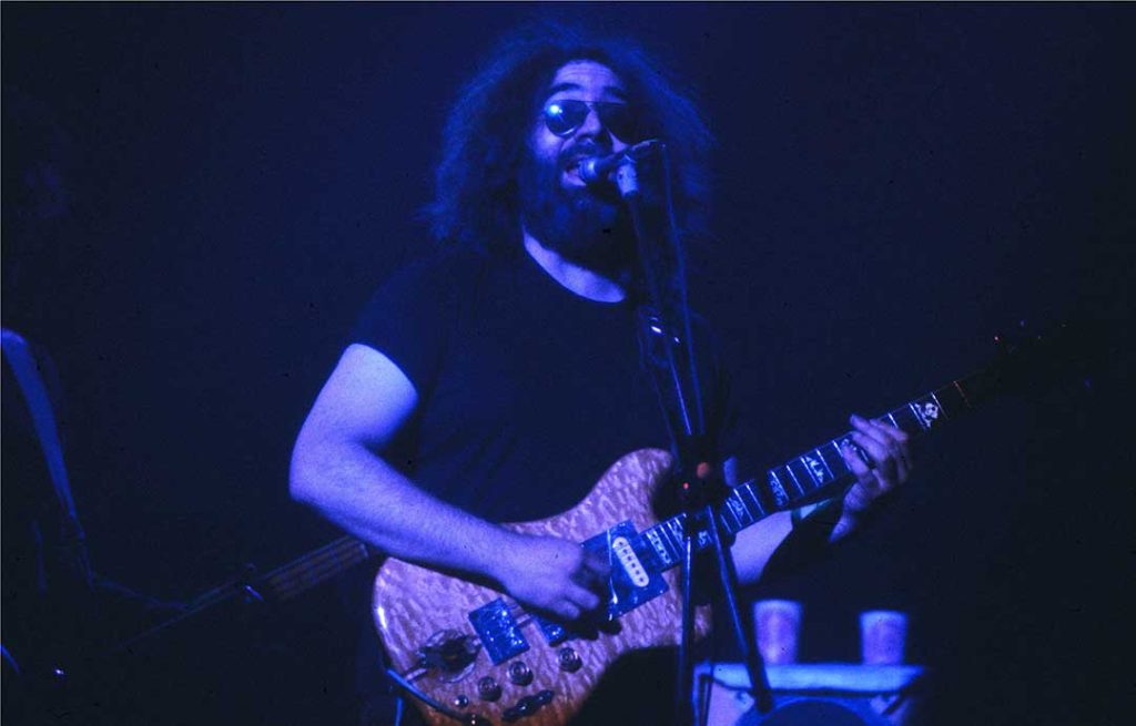 Jerry Garcia performing at the Hart Civic Center, New Haven, CT (1980)