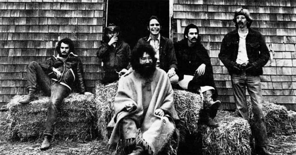 Grateful Dead promotional photo with Jerry Garcia on the front (1970)
