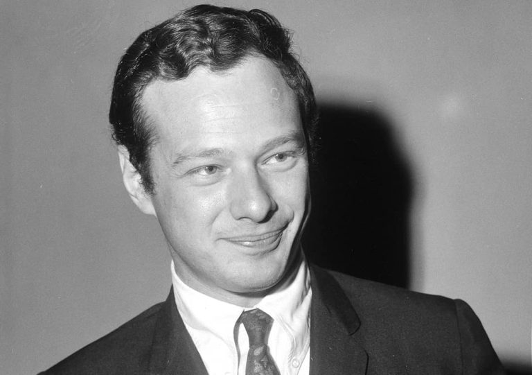 Brian Epstein at the Schiphol airport in Amsterdam, Netherlands (1965)