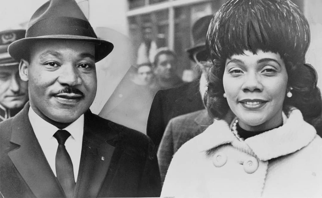 Martin Luther King Jr. (left) and Coretta Scott King (right) (1964)
