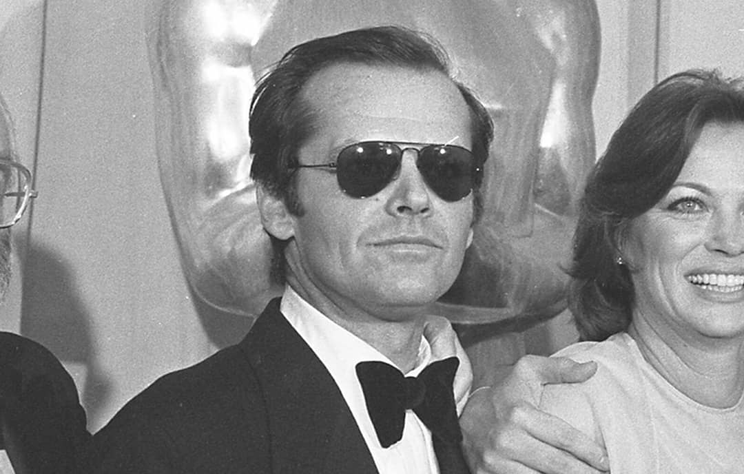 From left to right: Saul Zaentz, Jack Nicholson, Louise Fletcher, and Michael Douglas posing with their Oscars at the 1976 Academy (1976)