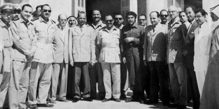 Che Guevara visiting Gaza Strip during 1959