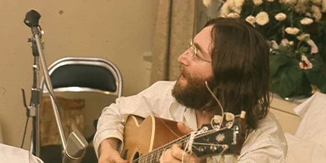 John Lennon rehearsing "Give Peace A Chance" (1969)