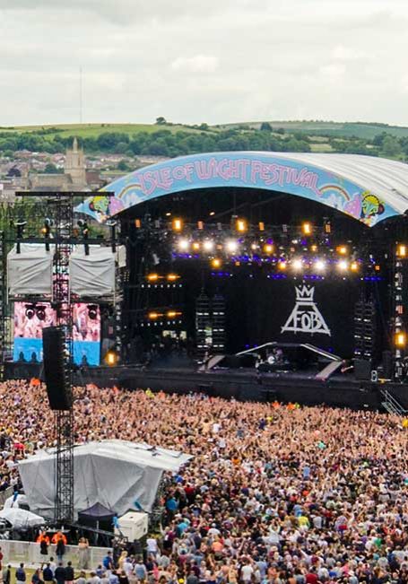 Main stage of the Isle of Wight Festival in 2014