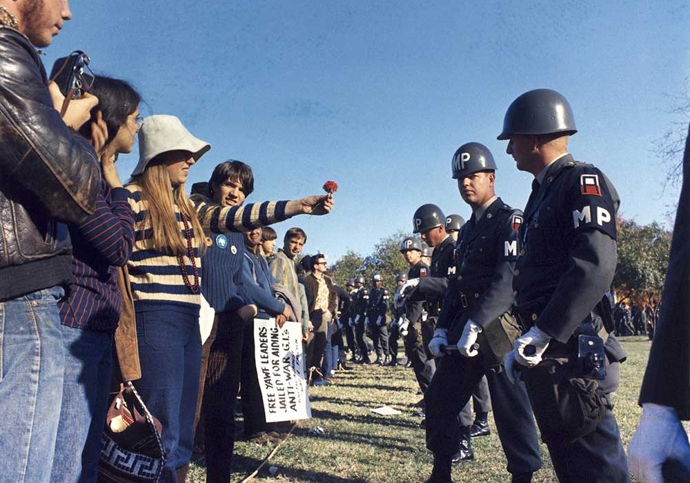 Anti-war protest at the Pentagon in 1967
