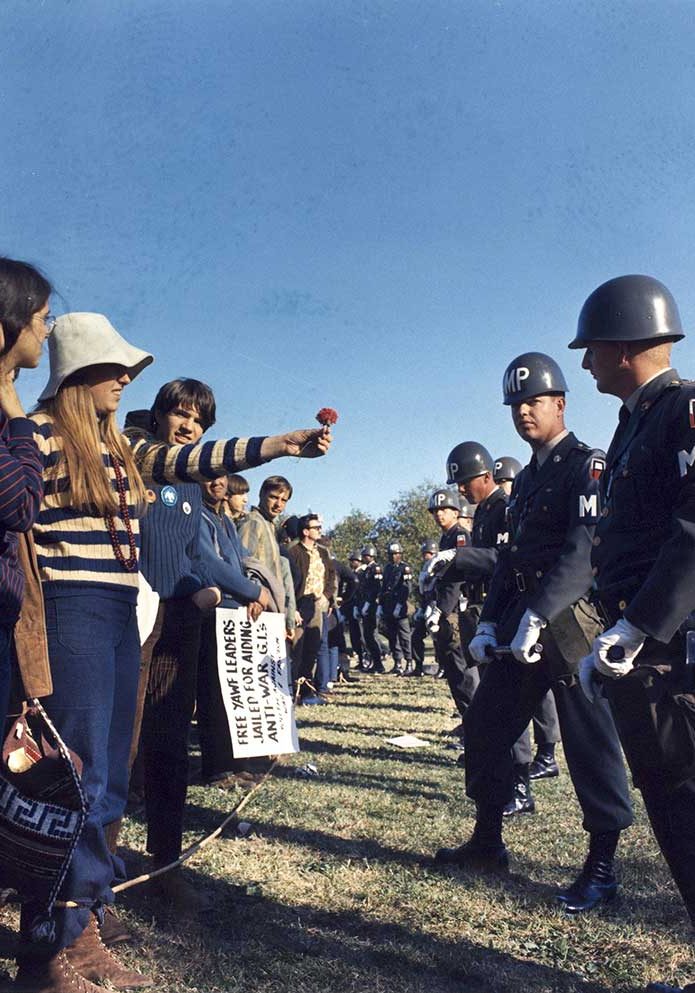 Anti-war protest at the Pentagon in 1967