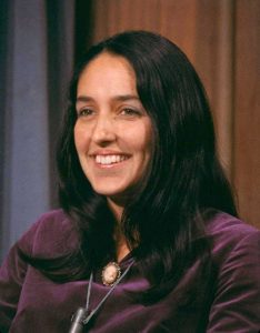 Portrait photograph of Joan Baez (1973)